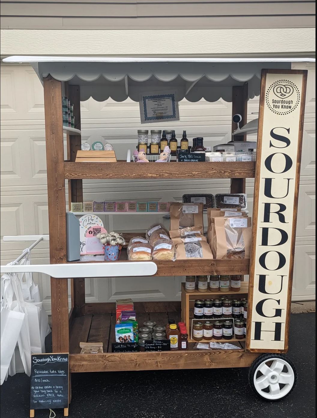 At the farmers market